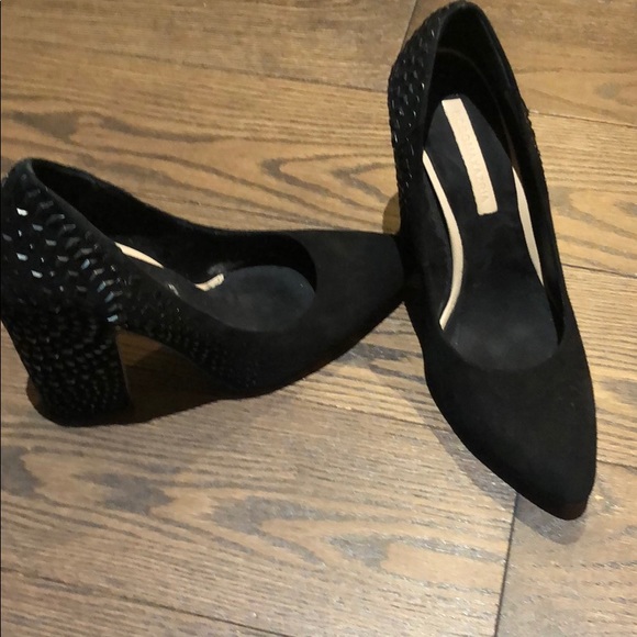 BCBG Black suede studded pumps - Picture 1 of 4